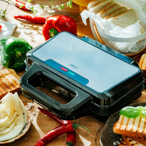 Elektrinis sumuštinių keptuvas Panini Grill, 1400W su nepridegančia danga