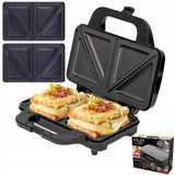 XXL sumuštinių keptuvas, skrudintuvas, trikampiai, 1300W