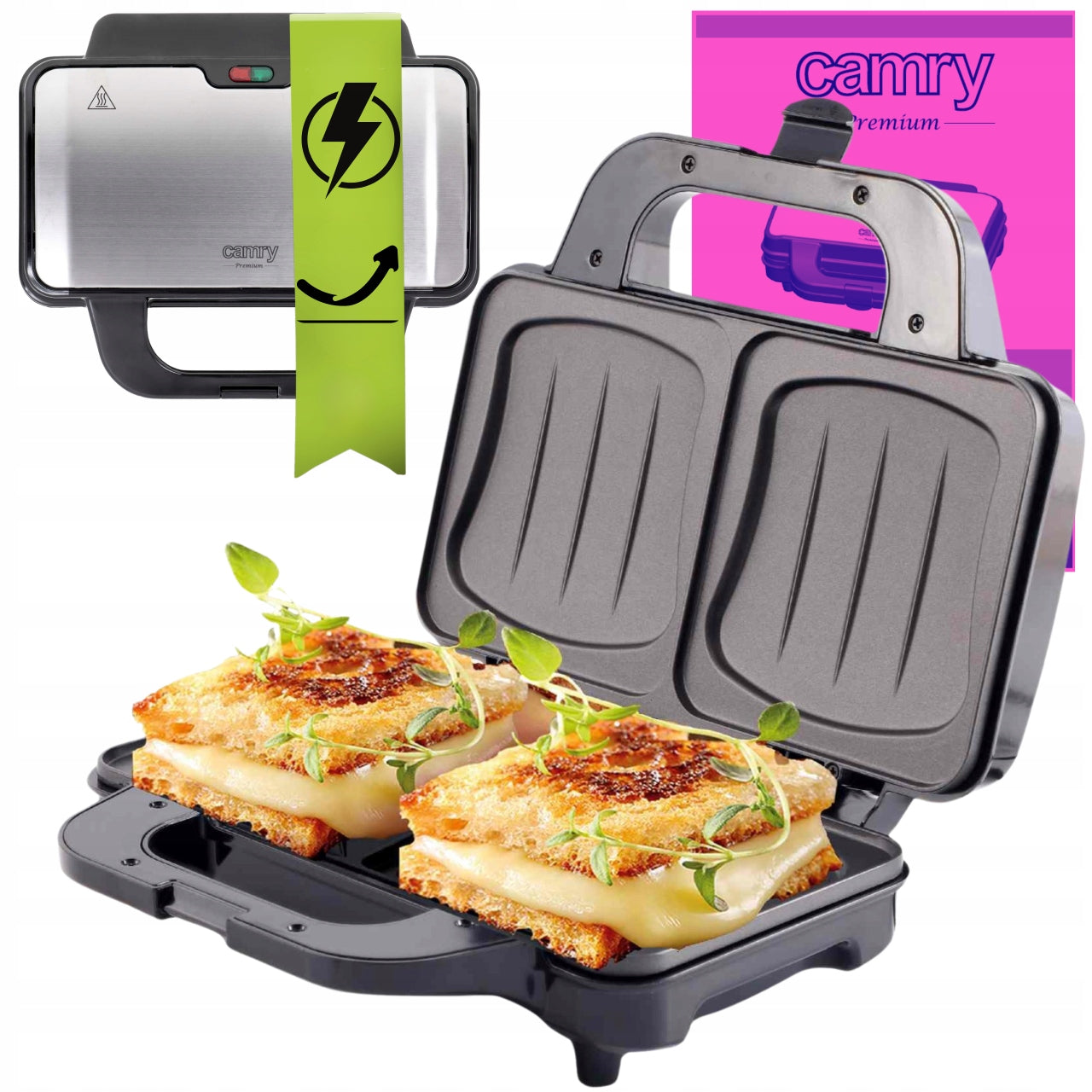 Sumuštinių keptuvas XL 1300W su nepridegančia danga