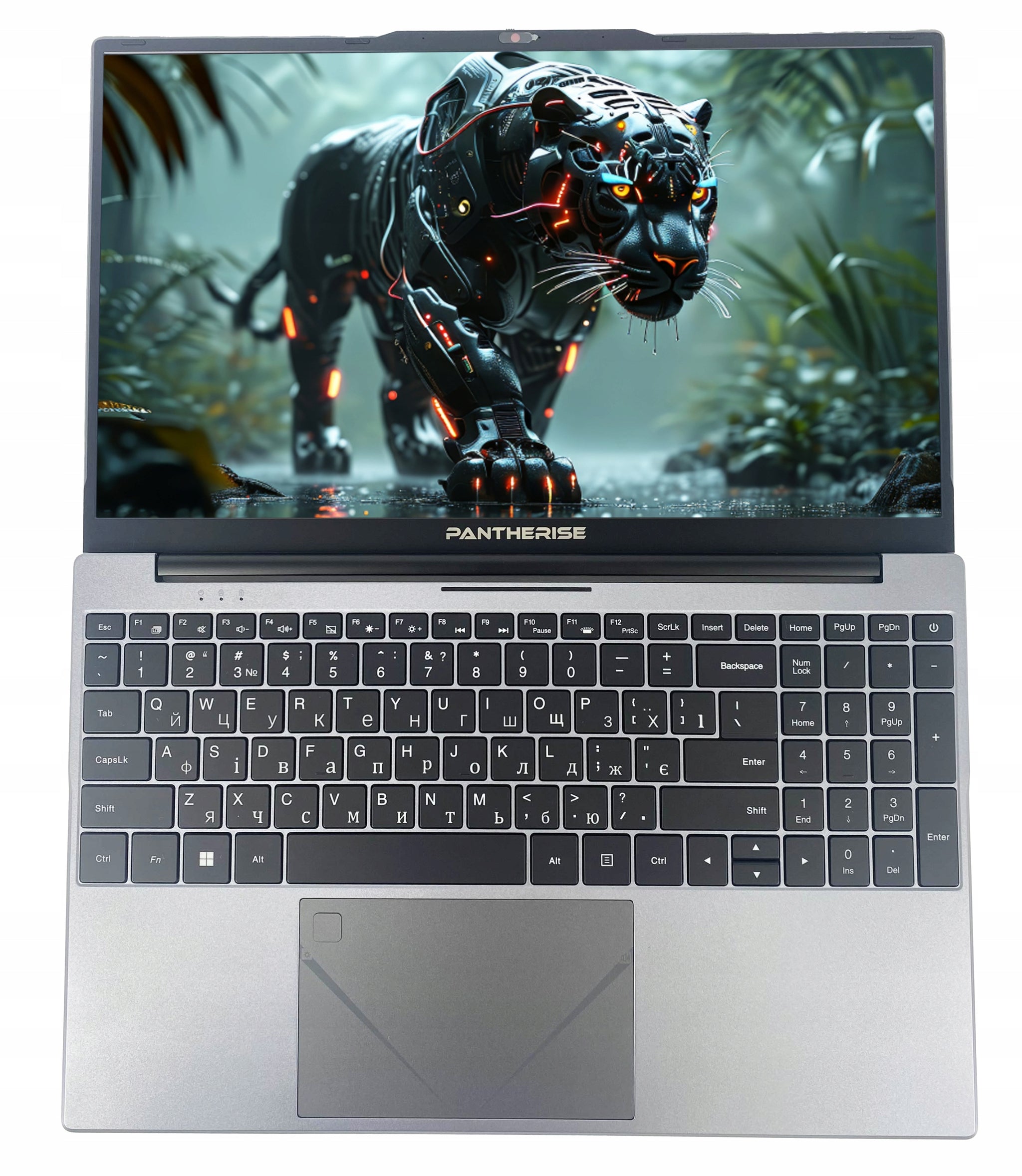 PANTHERISE UKRAINIEČIŲ KALbos klaviatūra 15.6" FHD INTEL 4x2,9GHz 16/512GB W11 Pro