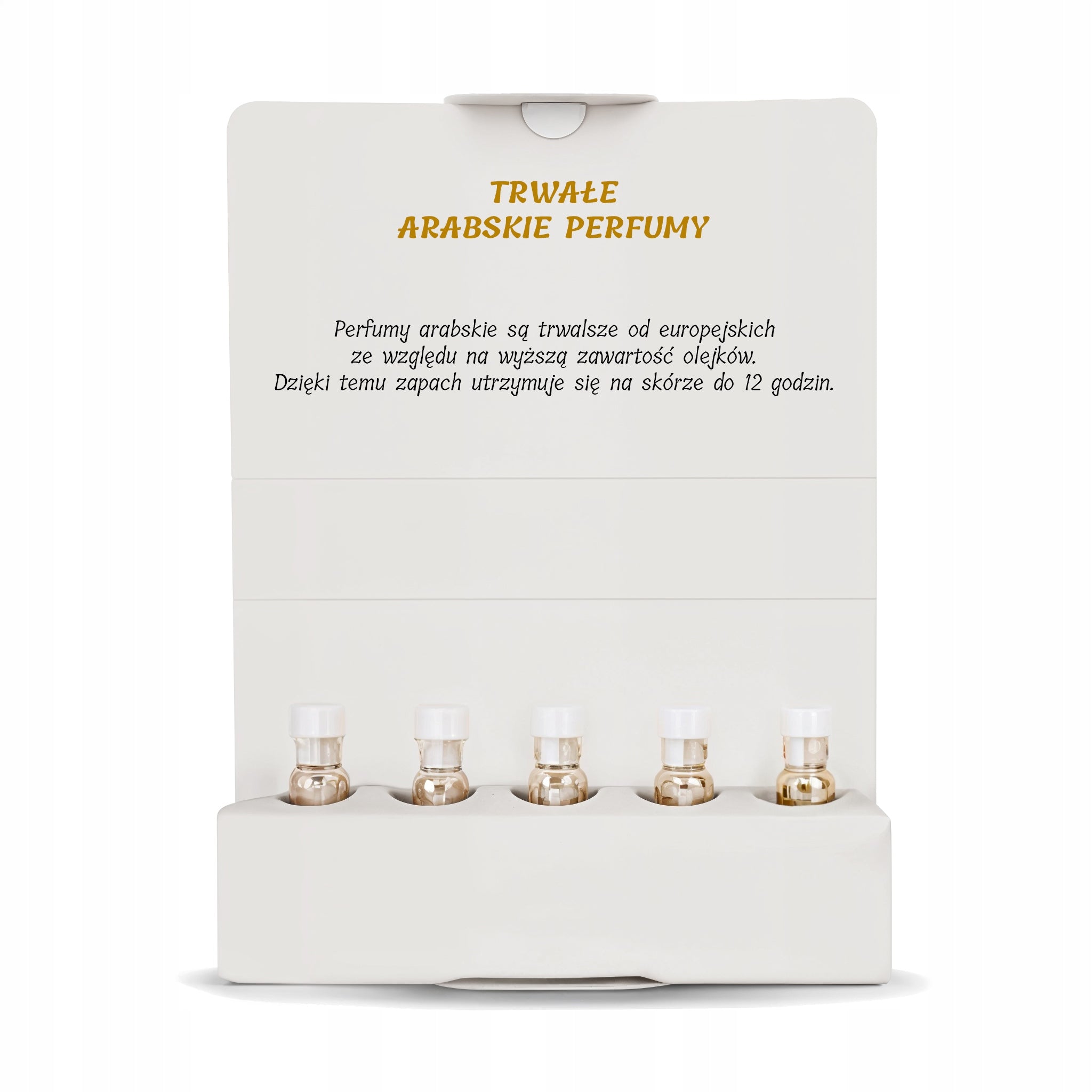 ARABŲ KVEPALAI,originalūs kvapų mėginukai, vaisinės natos, 5 vnt. rinkinys