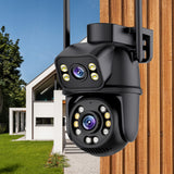 DVIGUBULĖ WIFI IP UHD AUDIO LAUKO KAMERA 6MPX 6MP 4K DETEKCIJA