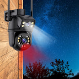 DVIGUBULĖ WIFI IP UHD AUDIO LAUKO KAMERA 6MPX 6MP 4K DETEKCIJA