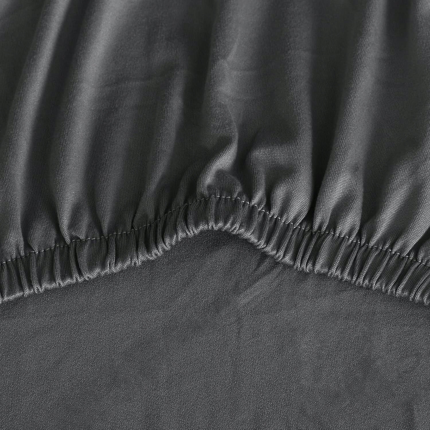 6 VNT. universalios, elastingos, kreminės spalvos kėdžių užvalkalai