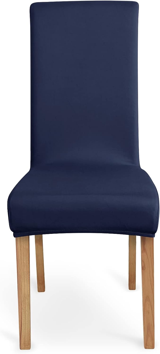 KĖDŽIŲ UŽDĖKALAI 6 VNT. Universalūs Elastingi Kėdžių Užvalkalai PILKI