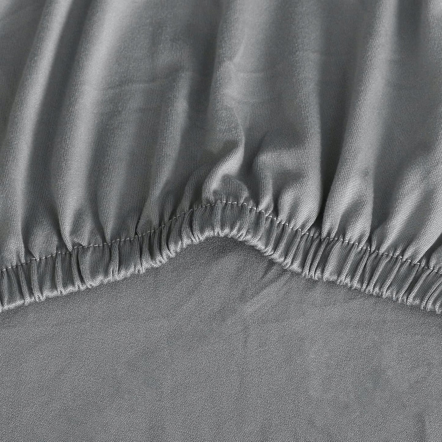 KĖDŽIŲ UŽDĖKALAI 6 VNT. Universalūs Elastingi Kėdžių Užvalkalai PILKI