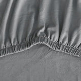 KĖDŽIŲ UŽDĖKALAI 6 VNT. Universalūs Elastingi Kėdžių Užvalkalai PILKI