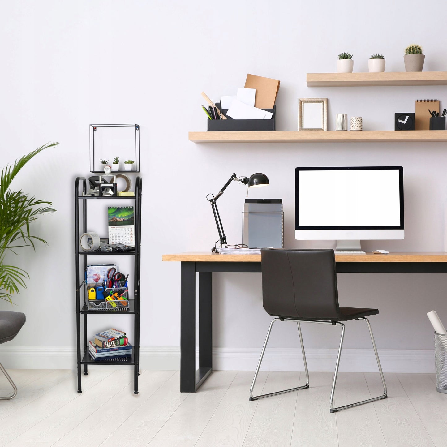 Vonios/virtuvės lentyna, pastatomas stovas, spintelė, juoda