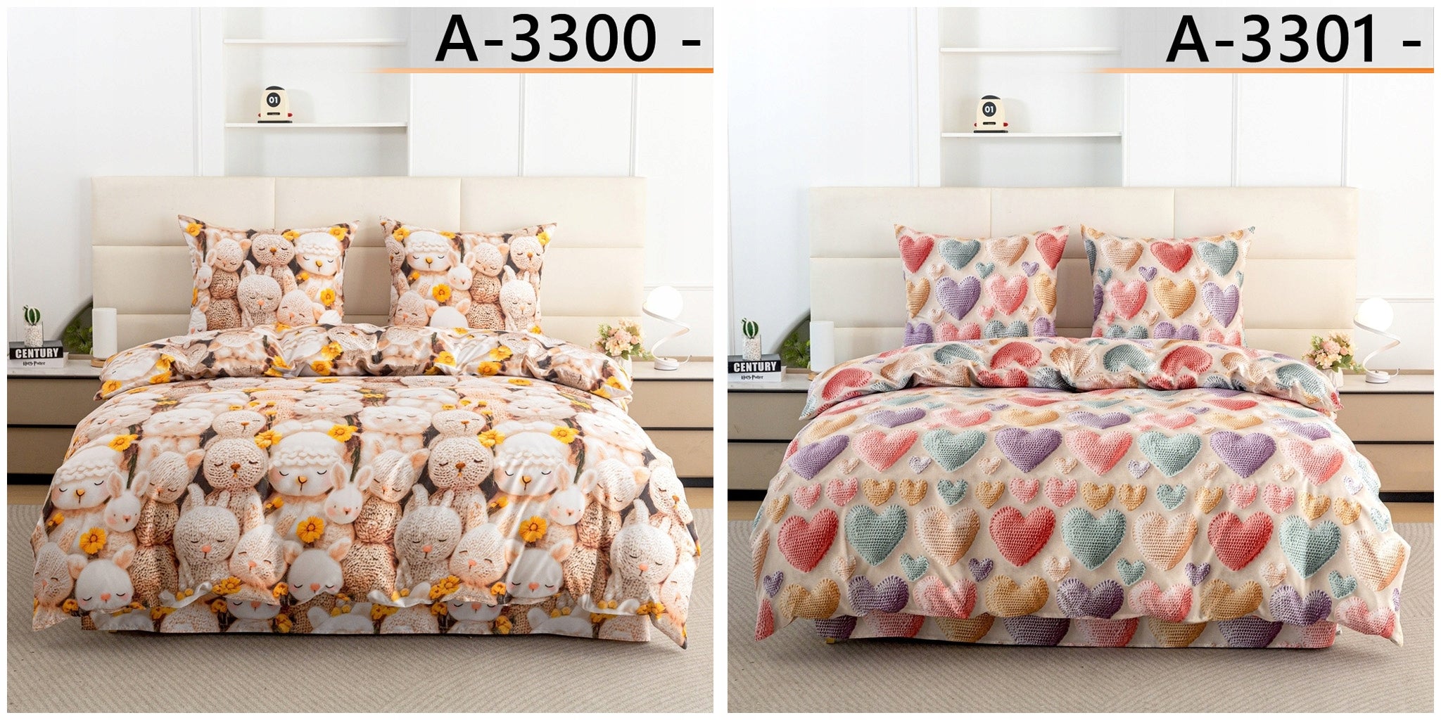 PATALynĖ 140x200 MEDVILNĖS PATALYNĖS KOMPLEKTAS + PAGALVĖS UŽVALKALAS, RAŠTŲ PASIRINKIMAS, 2 VNT.