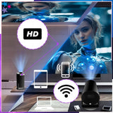 PROJEKTORIUS PROJEKTORIUS MINI NEŠIOJAMAS ANDROID LED WIFI FULL HD SMART TV HY300