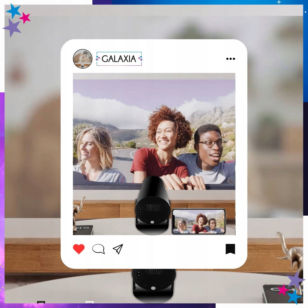 PROJEKTORIUS PROJEKTORIUS MINI NEŠIOJAMAS ANDROID LED WIFI FULL HD SMART TV HY300