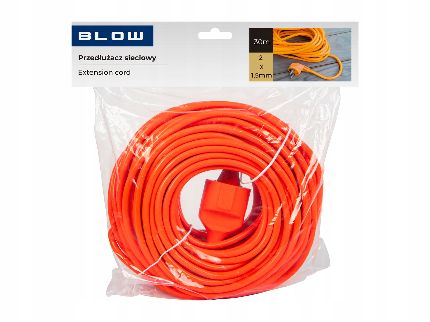 SODINĖ GALIINĖ LAIDINĖ PRIEMONĖ ŽIBINTAMS, VEJAPjAUTUVAMS, STATYBOMS, STORAS LAIDAS 2x1,5mm 30m