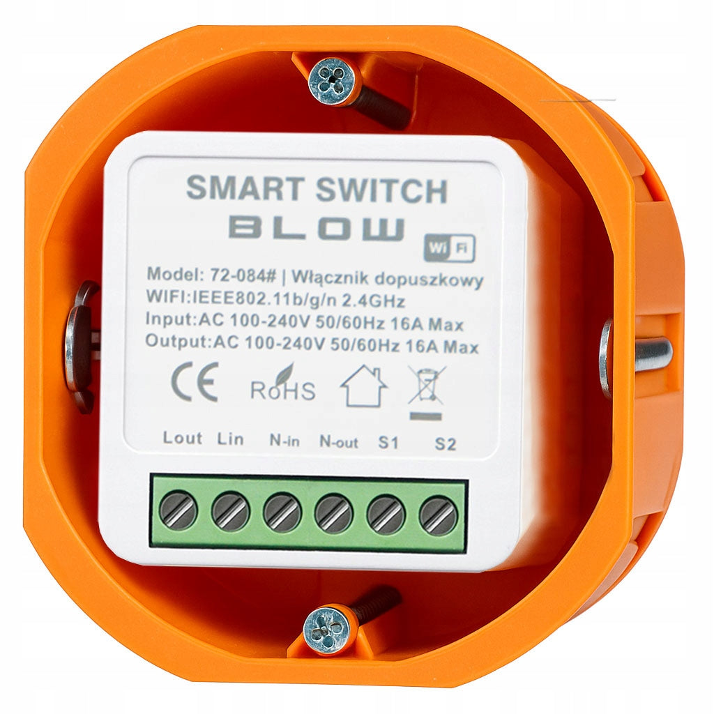 PERVEŽDĖJIMO/JUNGIKLIO/AUTOMATINIS SVĖJAS 16A WIFI POTINKINIS MINI TUYA SMART