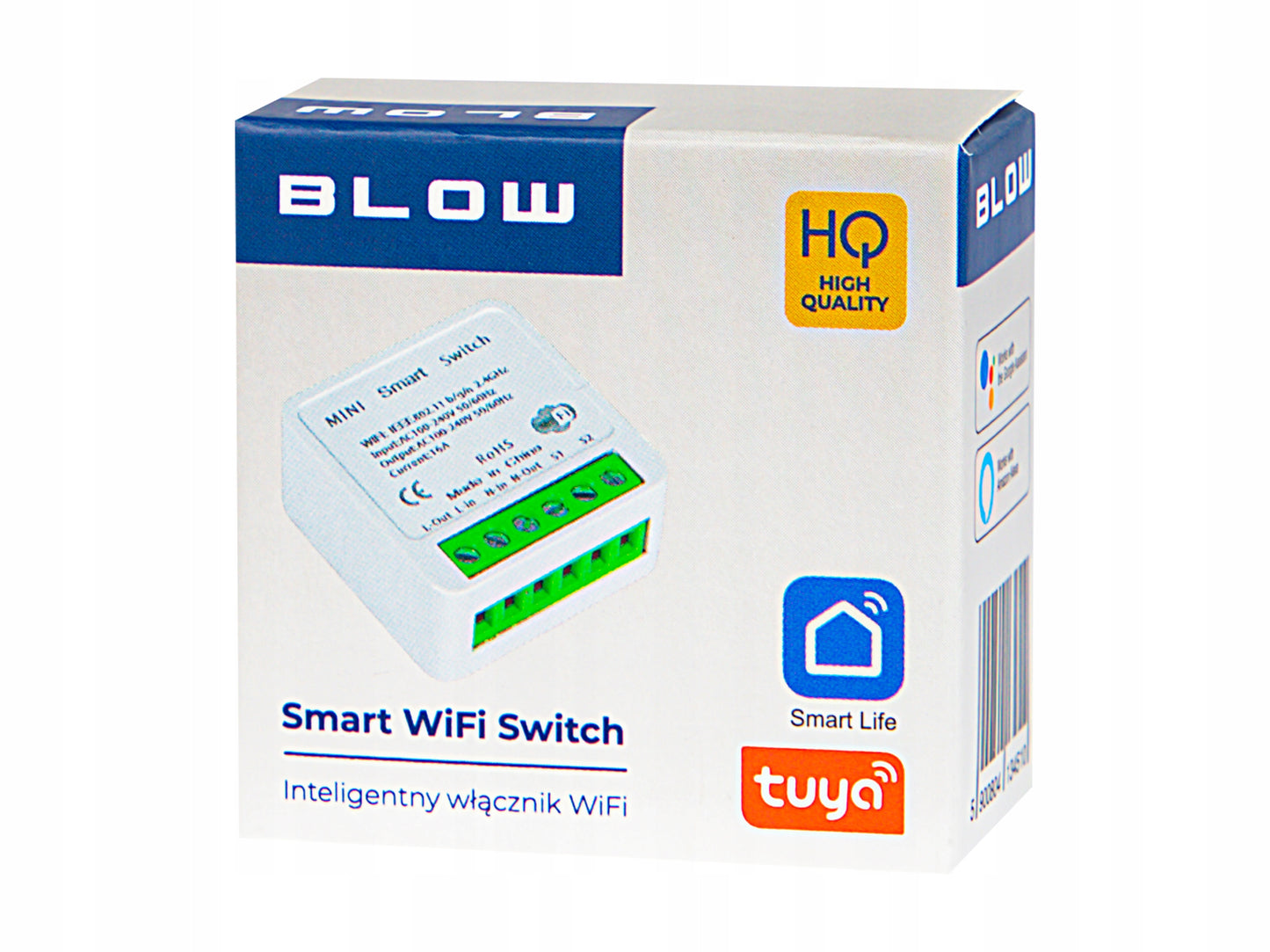 PERVEŽDĖJIMO/JUNGIKLIO/AUTOMATINIS SVĖJAS 16A WIFI POTINKINIS MINI TUYA SMART