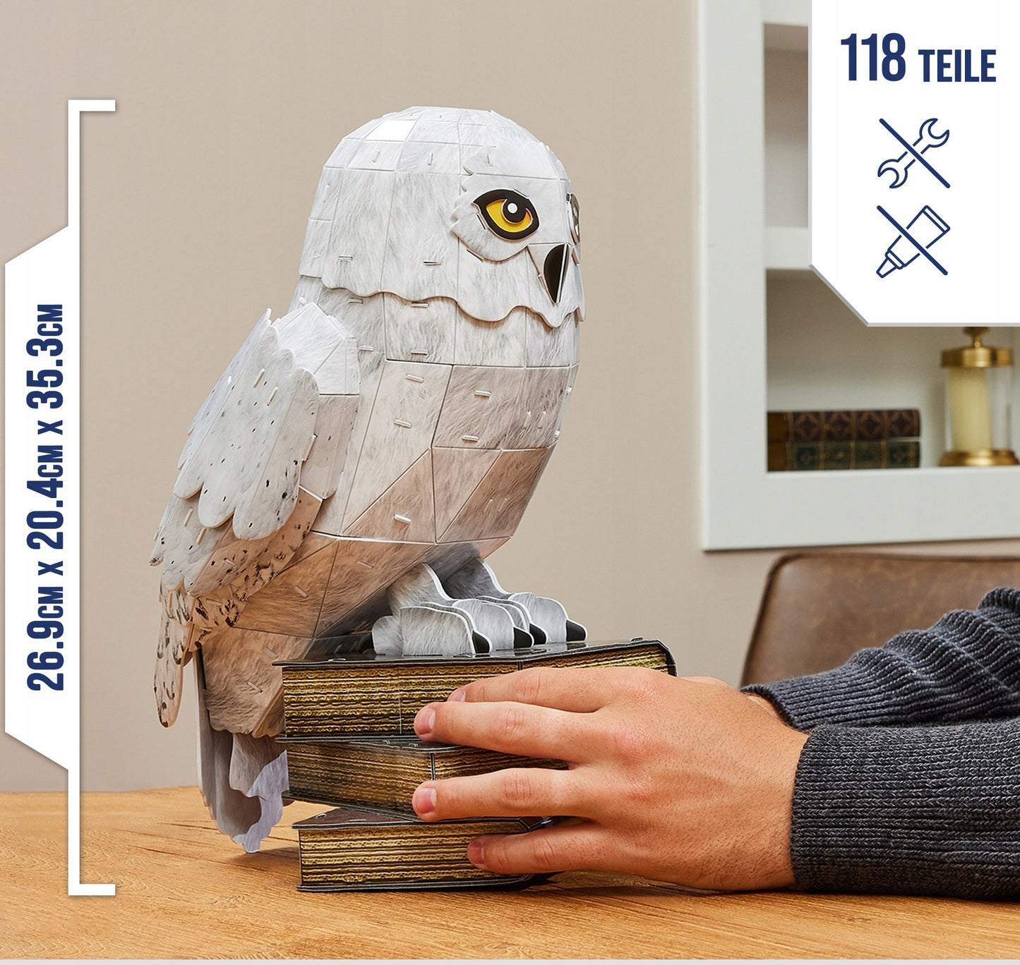 HARI POTERIO 3D GALVOS STARINIS MODELIS, 4D DĖLIONĖ FIGŪRĖLĖ