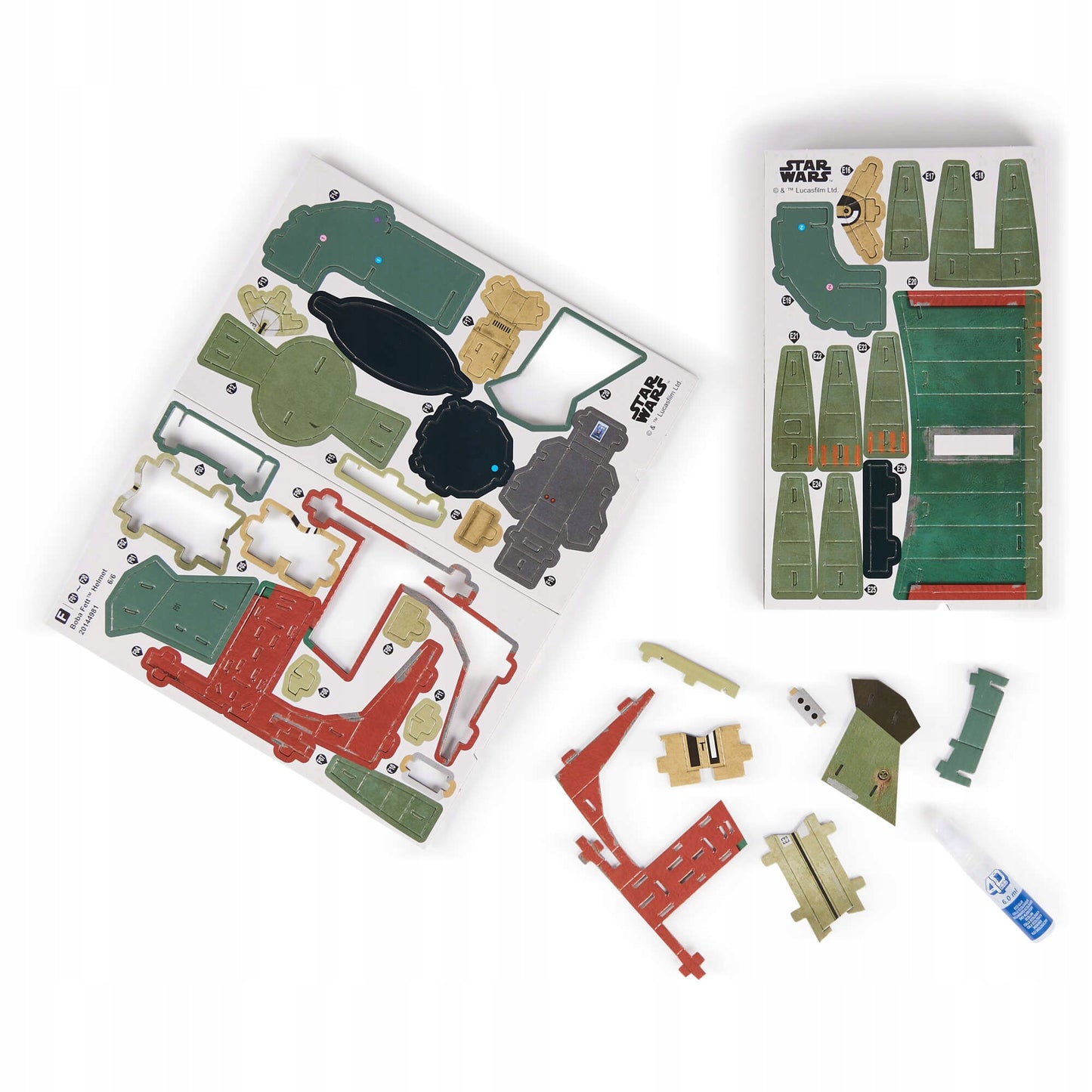 DĖLIONĖ 3D ŽVAIGŽDŽIŲ KARAI "BOBA FETT" ŠALMO MODELIS 3D DĖLIONĖ 4D BUILD 20CM