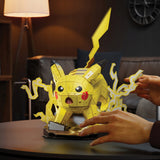 DĖLIONĖ SURINKIMUI "POKEMON PIKACHU MODEL 3D DO ZŁOŻENIA 201 ELEMENTÓW 33 CM" 4D BUILD