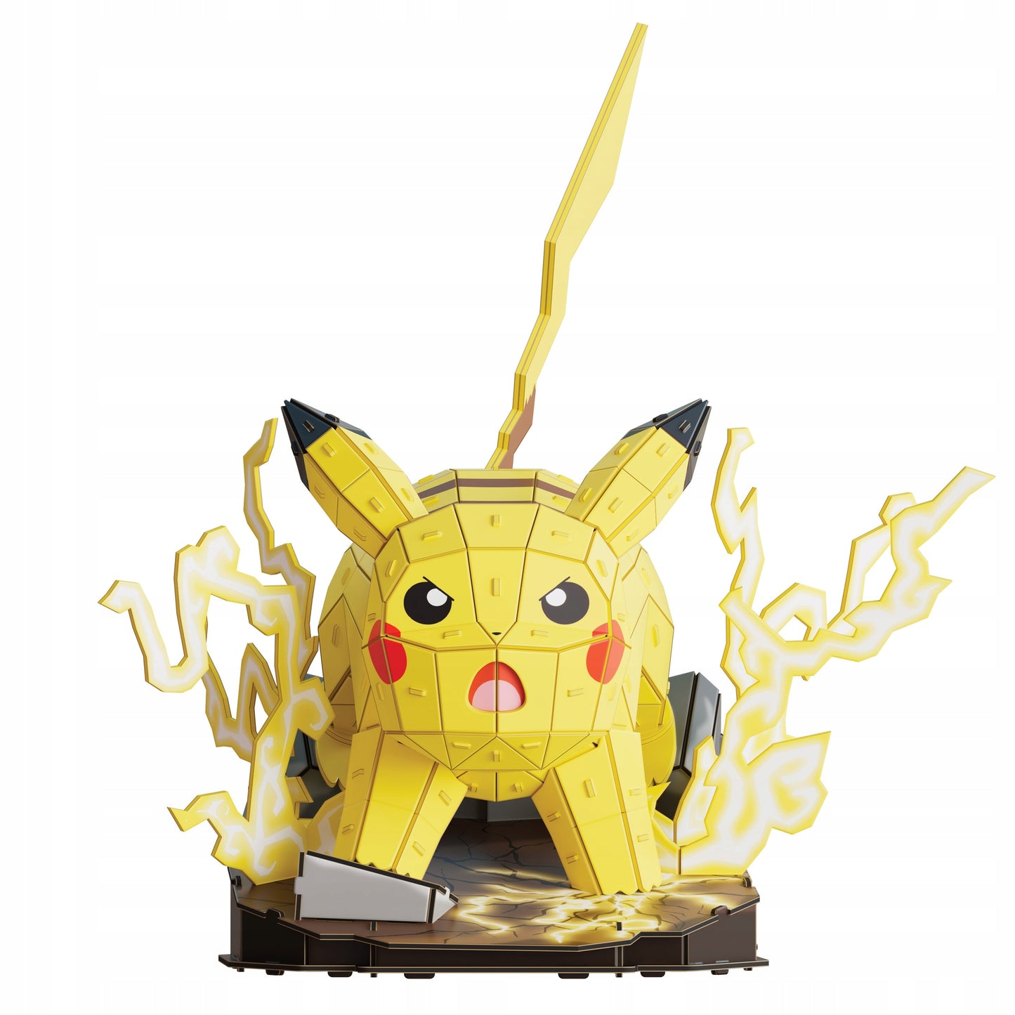 DĖLIONĖ SURINKIMUI "POKEMON PIKACHU MODEL 3D DO ZŁOŻENIA 201 ELEMENTÓW 33 CM" 4D BUILD