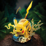 DĖLIONĖ SURINKIMUI "POKEMON PIKACHU MODEL 3D DO ZŁOŻENIA 201 ELEMENTÓW 33 CM" 4D BUILD