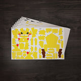 DĖLIONĖ SURINKIMUI "POKEMON PIKACHU MODEL 3D DO ZŁOŻENIA 201 ELEMENTÓW 33 CM" 4D BUILD