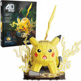 DĖLIONĖ SURINKIMUI "POKEMON PIKACHU MODEL 3D DO ZŁOŻENIA 201 ELEMENTÓW 33 CM" 4D BUILD