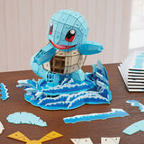 DĖLIONĖ 4D SUDURK PASAULĮ SU TAVO MĖGSTAMU POKEMONU SQUIRTLE 3D MODELIS SURINKIMUI 180 ELEMENTŲ 23,5 CM