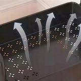 Plastikinė virtuvės/vonios lentynėlė ant ratukų, 4 lentynos, krepšeliai