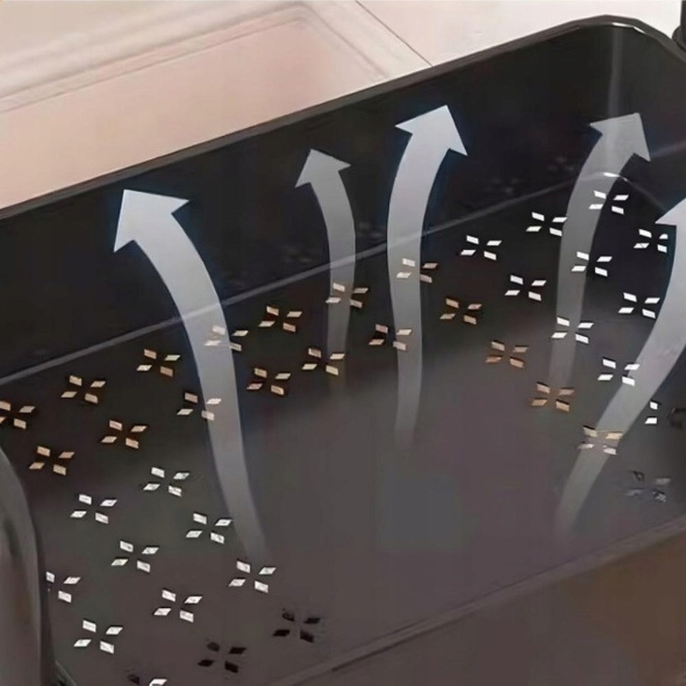 Plastikinė virtuvės/vonios lentynėlė ant ratukų, 4 lentynos, krepšeliai