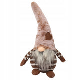 Pliušinis rudas Kalėdinis nykštukas 50 cm - Kalėdų dekoracija, puošmena