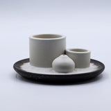 Palo Santo ir smilkalų ryšulio laikiklis – Mandala – Baltas ir juodas