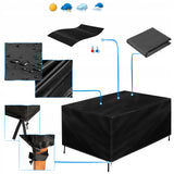 Vandeniui atsparus sodo baldų užvalkalas, tvirtas, 180x120cm, skirtas lauko stalams