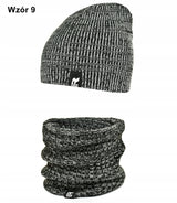 VYRIŠKAS KOMPLEKTAS Žieminė kepurė - Vamzdelio formos ašalikas dovanai SPALVOS