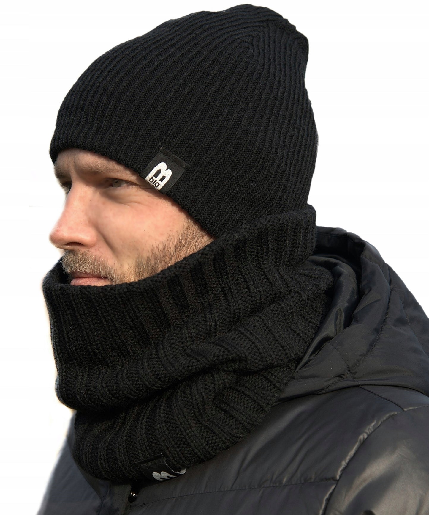 VYRIŠKAS KOMPLEKTAS Žieminė kepurė - Vamzdelio formos ašalikas dovanai SPALVOS