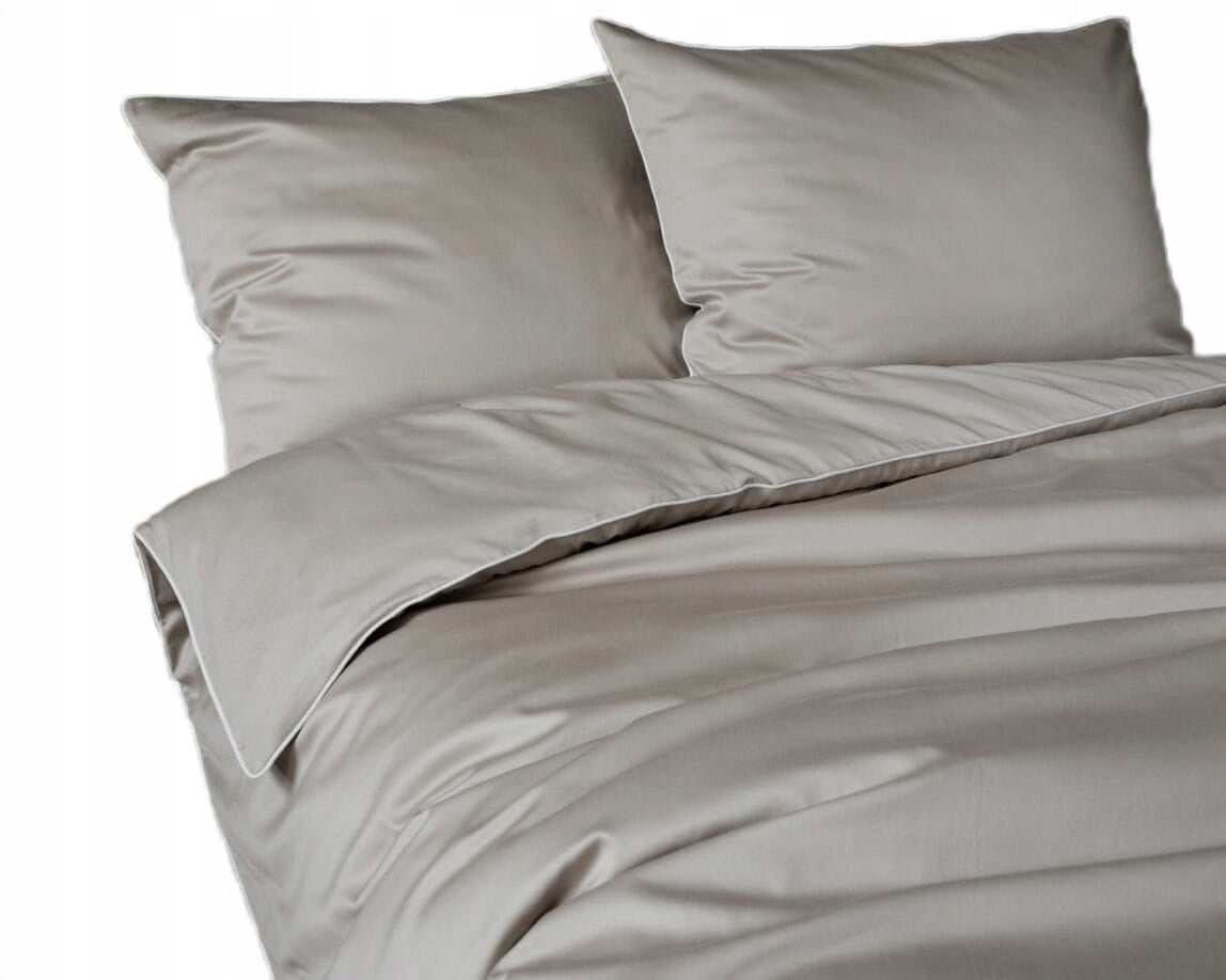 Pure medvilninio makosatino patalynės komplektas 180x200 Smėlio spalvos Premium