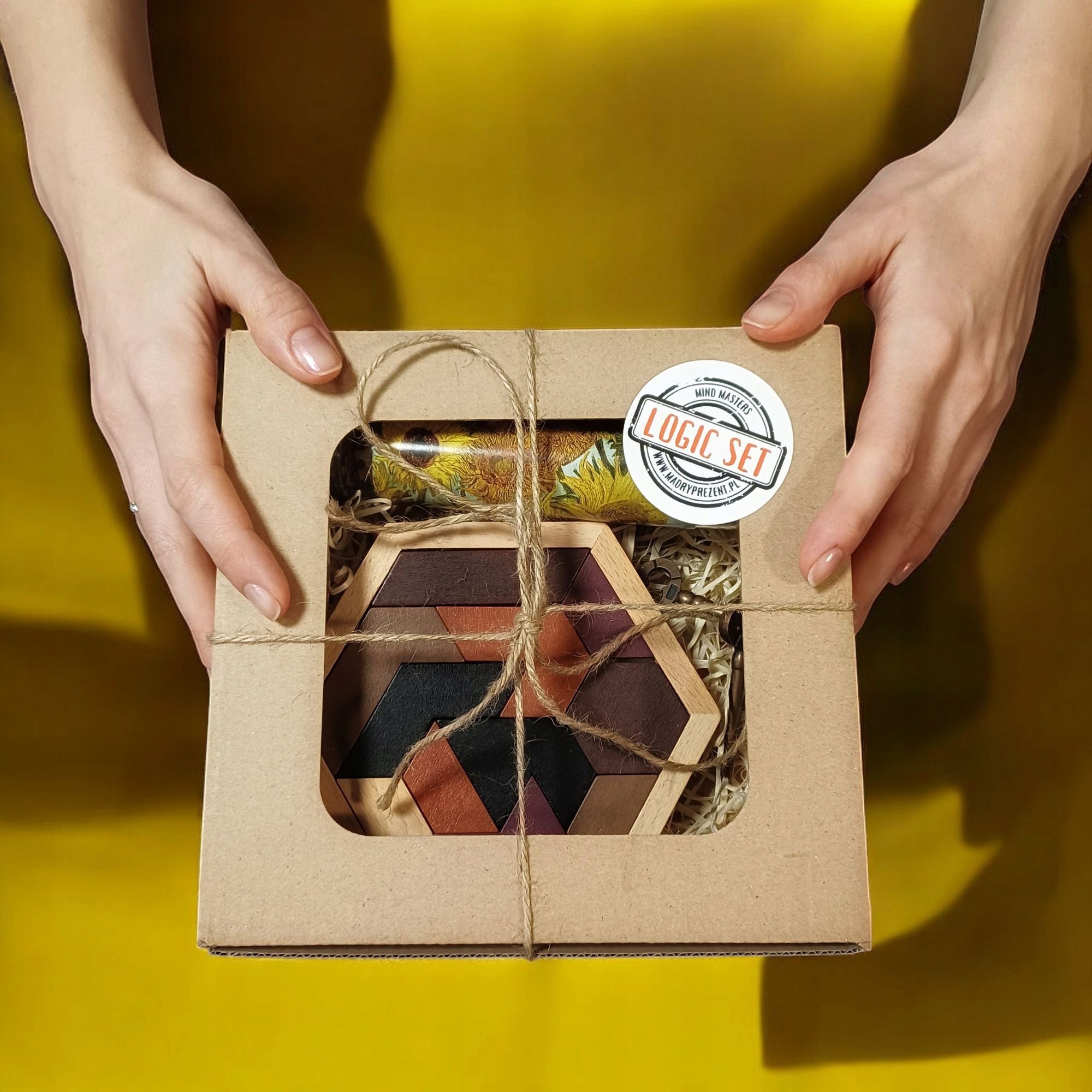 Dovana merginai, vaikinui, galvosūkiai, saulėgrąžos, IQ dėlionė LOGIC SET