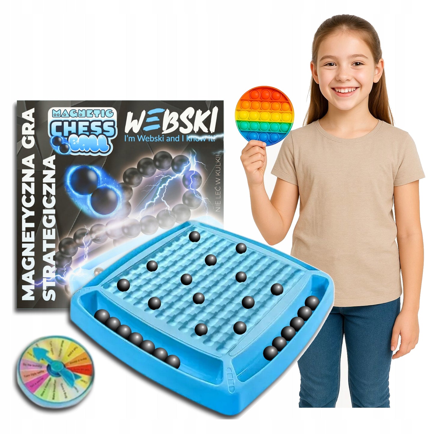 Kalėdinė dovana Magnetiniai akmenukai Šeimos strateginis žaidimas "Šachmatai"