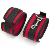 Profesionalios BDSM Sėdynės Diržai su Manžetėmis Rankoms, Kojoms, Reguliuojami Diržai