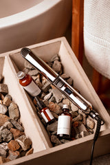 Plaukų tiesintuvas su titano plokštelėmis, jonizacija, temperatūros reguliavimu ir LCD