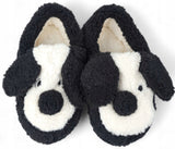 jaukūs šlepetės su kailiu, šunelis, mielos naminės šlepetės *36-38*