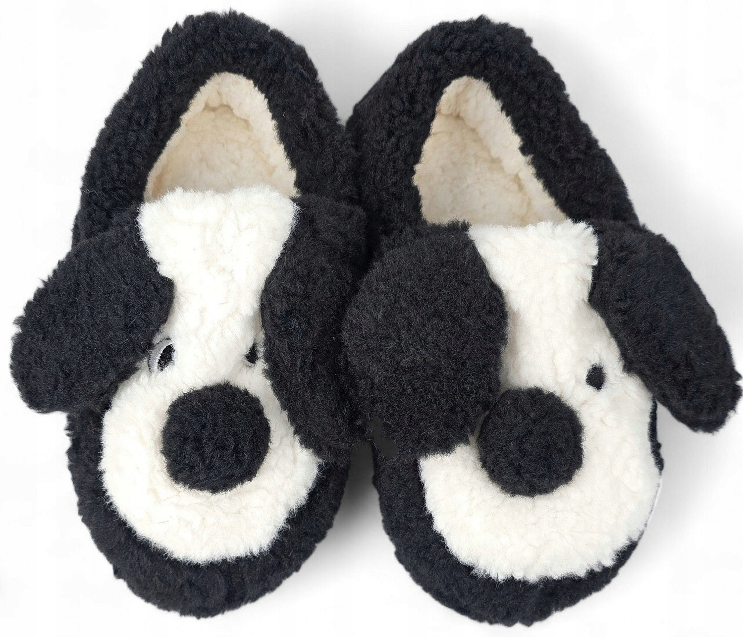 jaukūs šlepetės su kailiu, šunelis, mielos naminės šlepetės *36-38*