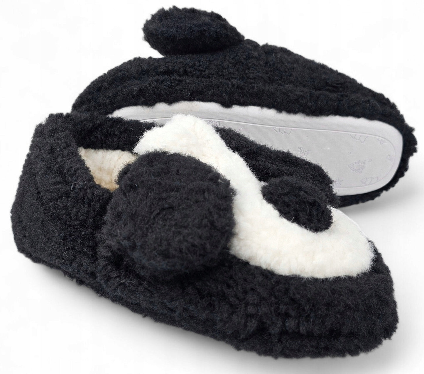 jaukūs šlepetės su kailiu, šunelis, mielos naminės šlepetės *36-38*