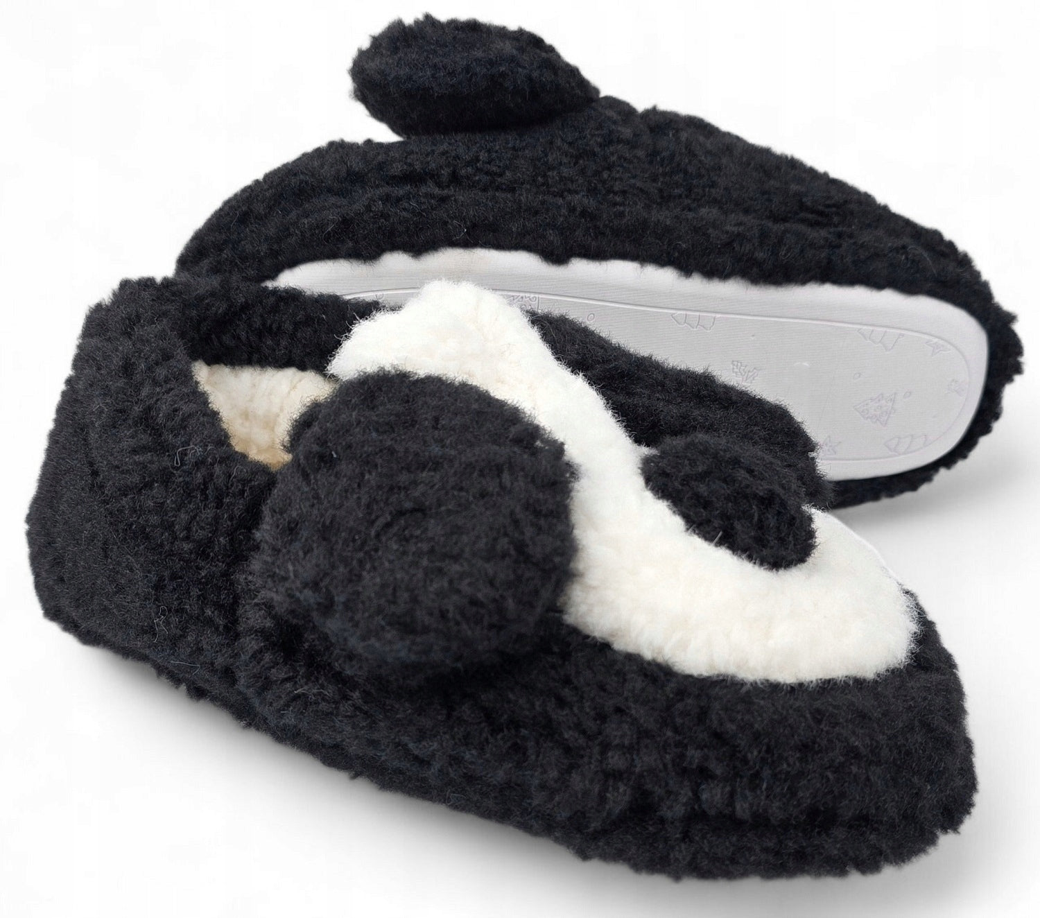 jaukūs šlepetės su kailiu, šunelis, mielos naminės šlepetės *36-38*