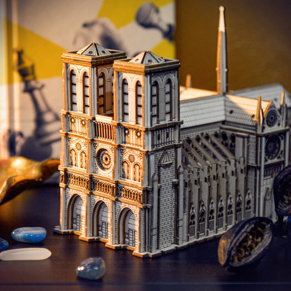 3D Dėlionė Medinis Modelis Little Story - Notre Dame Katedra DOVANAI