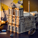 3D Dėlionė Medinis Modelis Little Story - Notre Dame Katedra DOVANAI