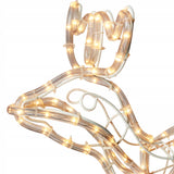 RENIFER LED šviečiantis lauko su judančia galva kalėdinis didelis statulėlė