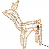 RENIFER LED šviečiantis lauko su judančia galva kalėdinis didelis statulėlė