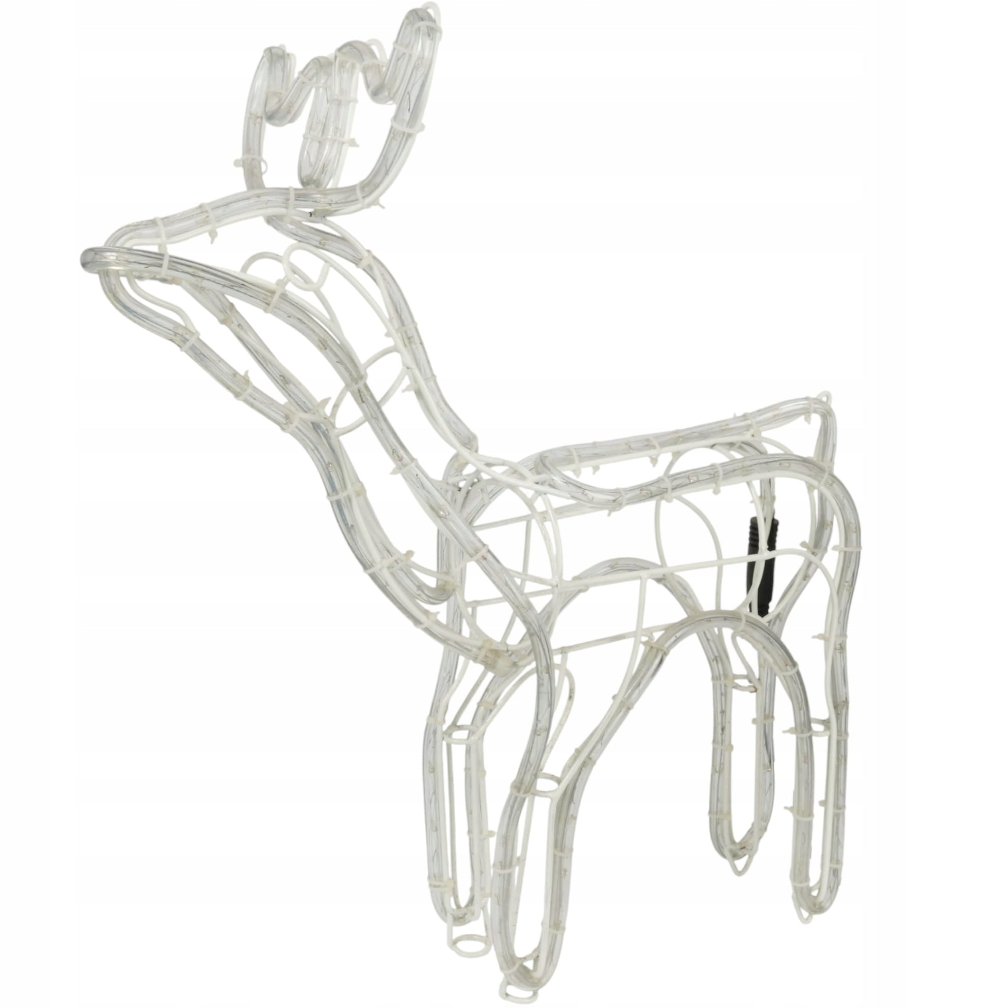 RENIFER LED šviečiantis lauko su judančia galva kalėdinis didelis statulėlė