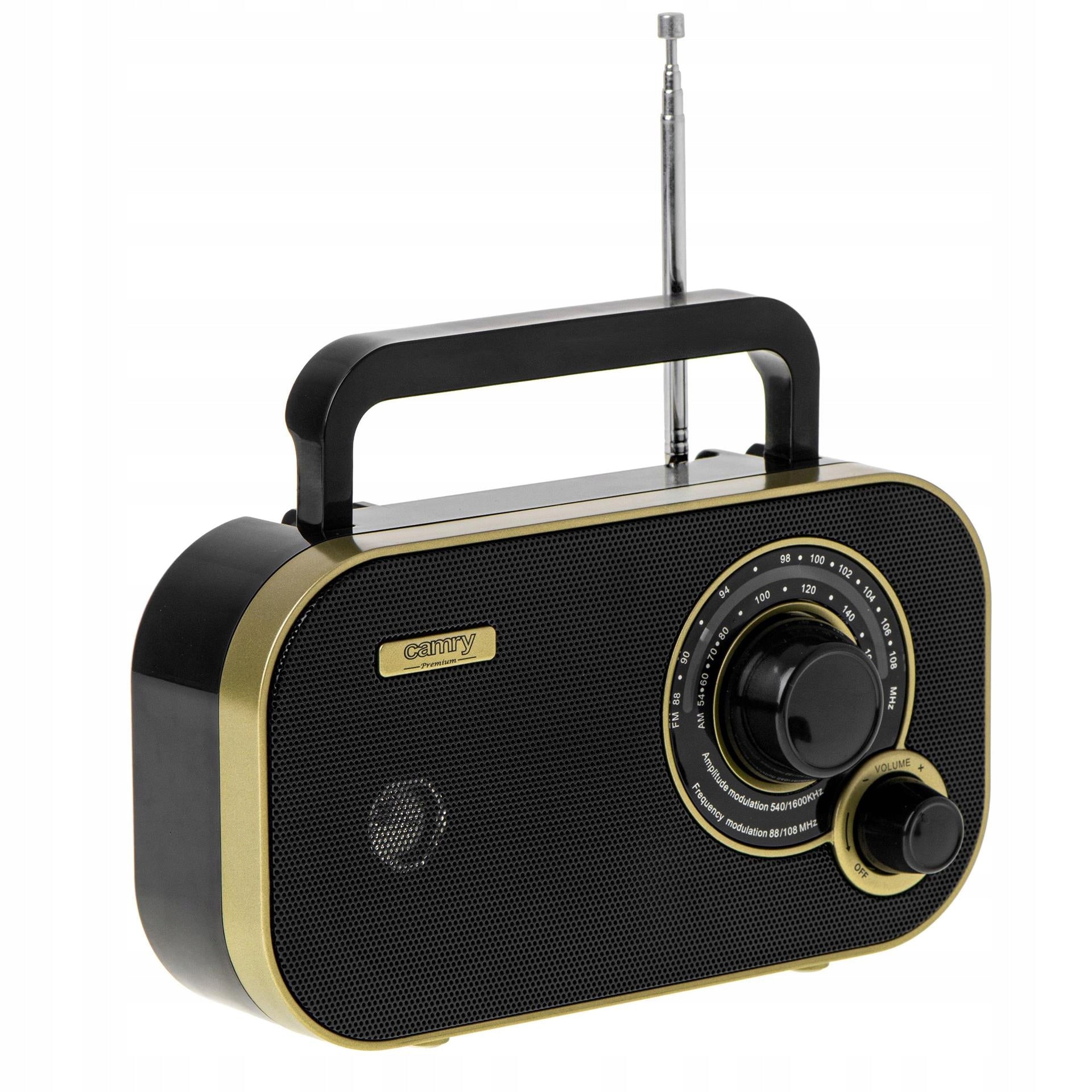 Virtuvės radijas maitinamas baterijomis, FM AM, namų garso įranga, teleskopinė antena