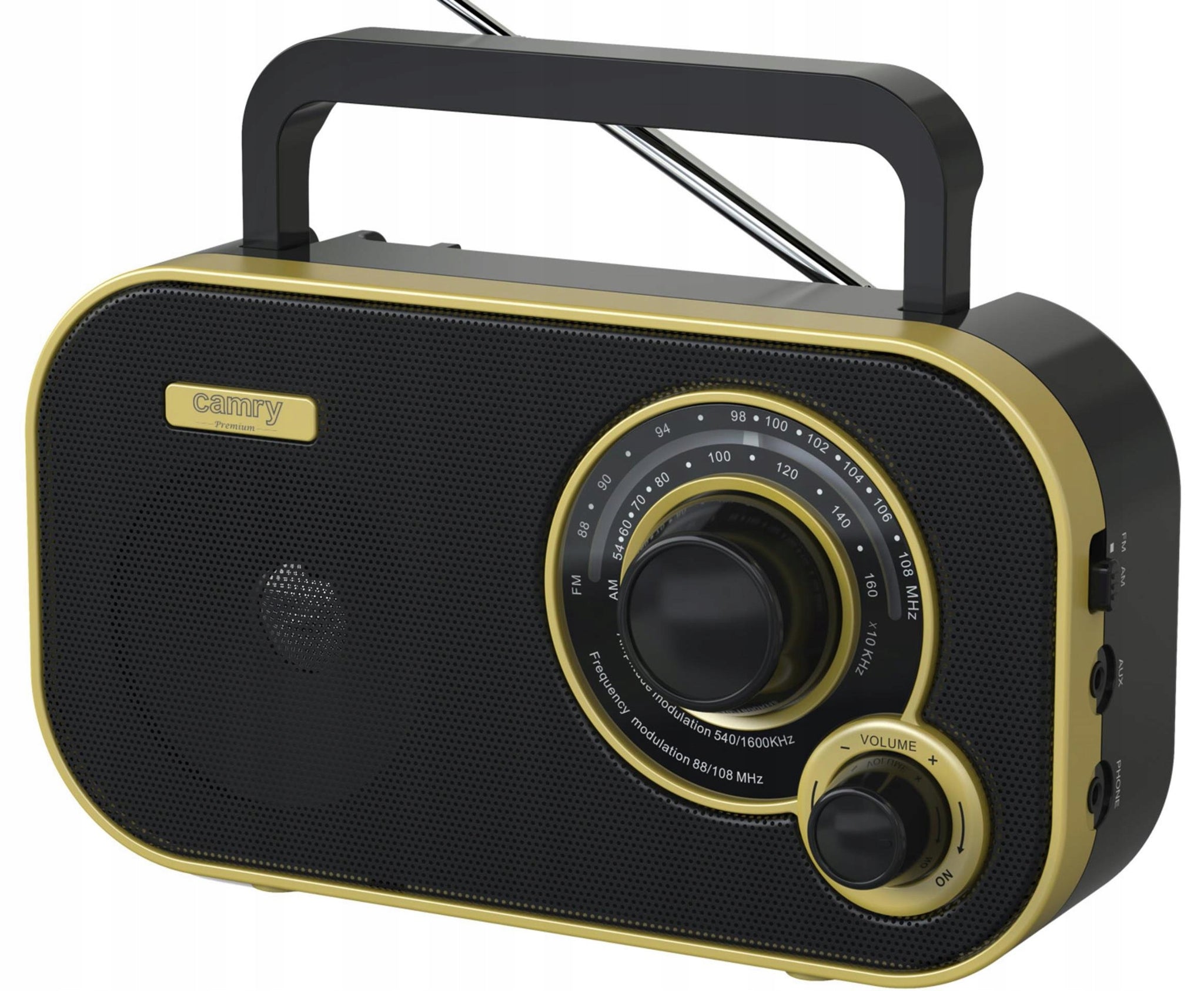 Virtuvės radijas maitinamas baterijomis, FM AM, namų garso įranga, teleskopinė antena