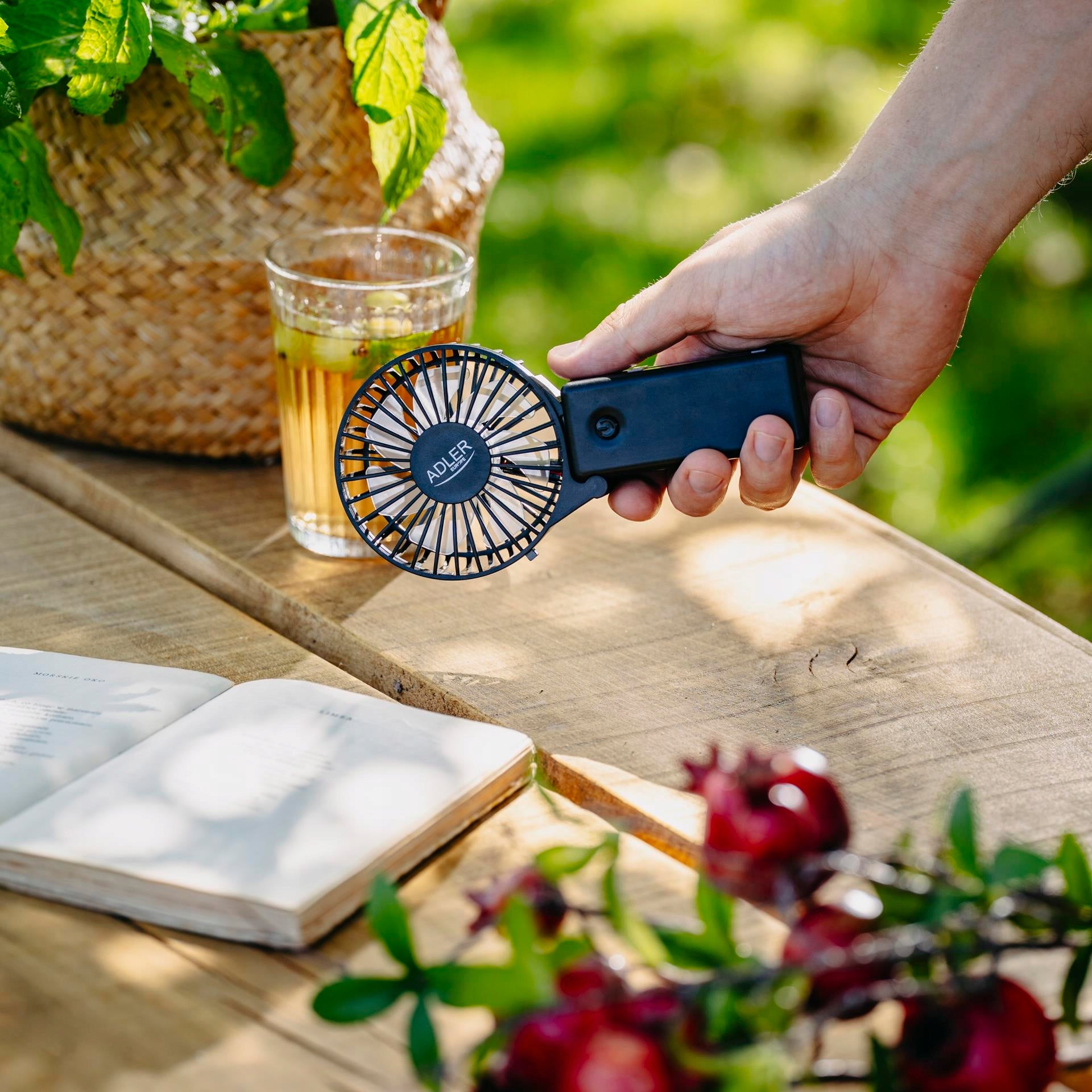 Nešiojamas radijas Boombox CD, MP3, USB, AUX, FM radijas su LCD ekranu + Ventiliatorius